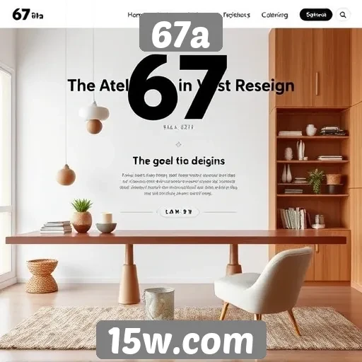 Tendências de design no site 67a